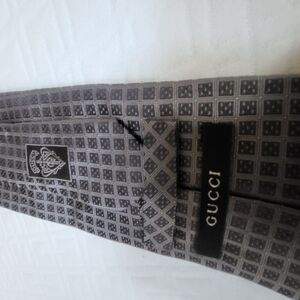 Gucci Gray Patterned Men's Tie